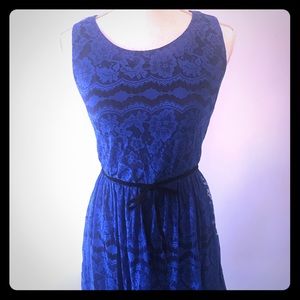 Bebop Blue Lace Dress
